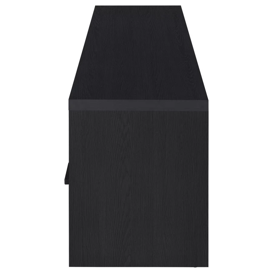 Murray - 70" 2-Door TV Stand Media Console - Black