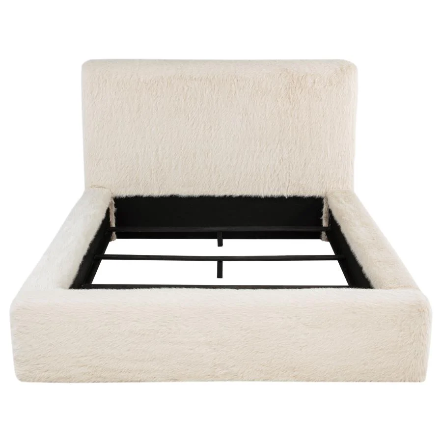 Rebecca - Faux Fur Upholstered Bed