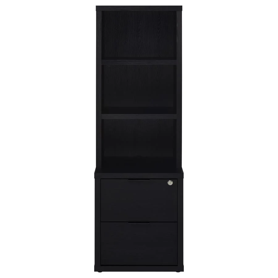 Westpark - 3-Shelf Bookcase USB And Lockable Drawer