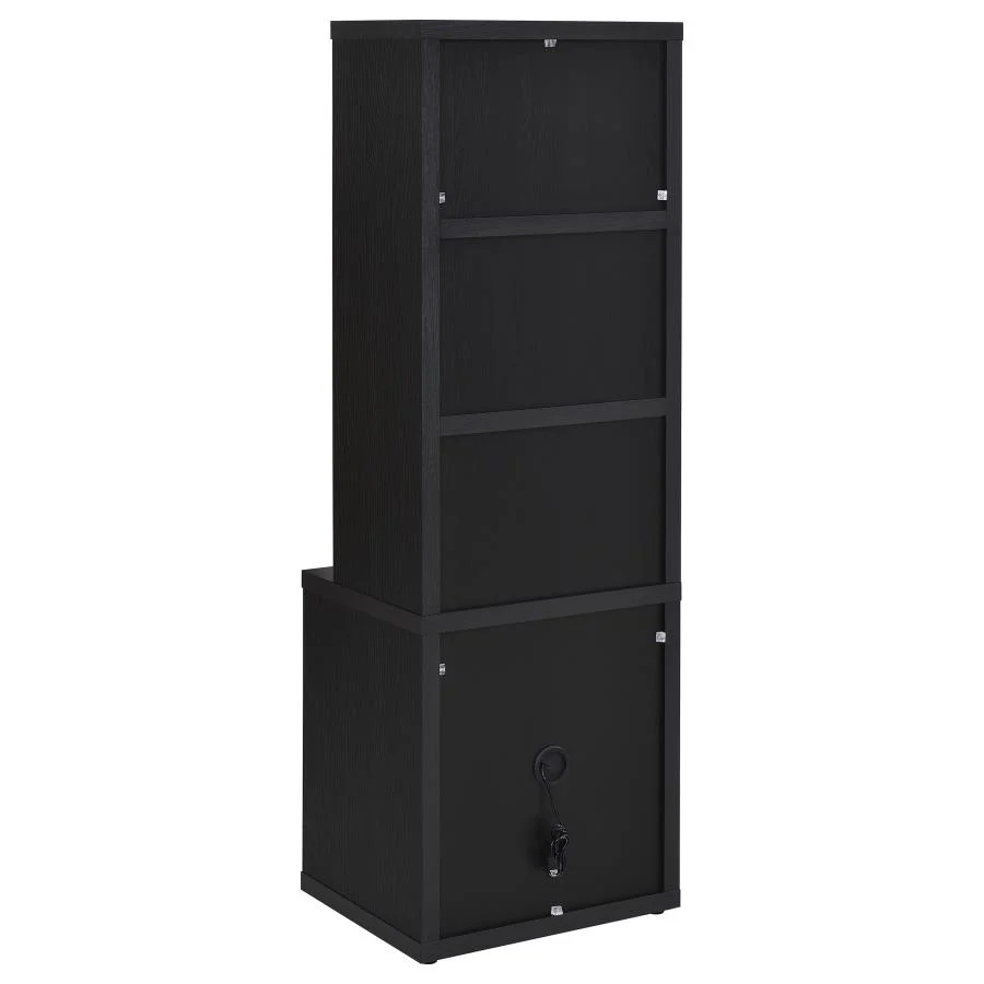 Westpark - 3-Shelf Bookcase USB And Lockable Drawer