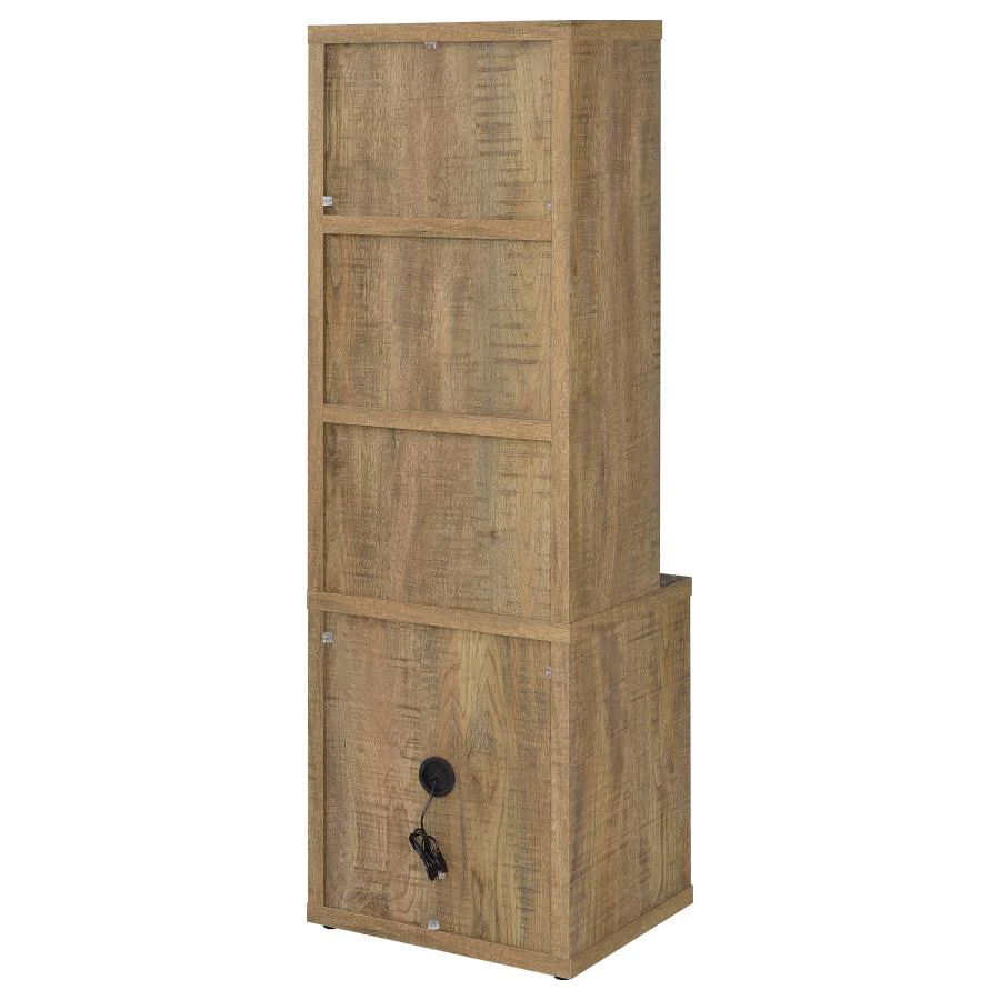 Westpark - 3-Shelf Bookcase USB And Lockable Drawer