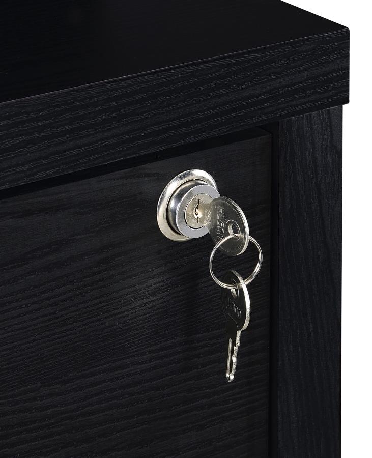 Westpark - 3-Shelf Bookcase USB And Lockable Drawer