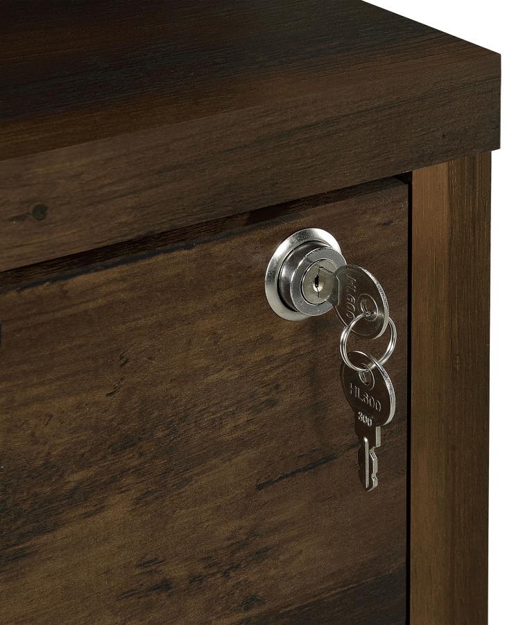 Westpark - 3-Shelf Bookcase USB And Lockable Drawer
