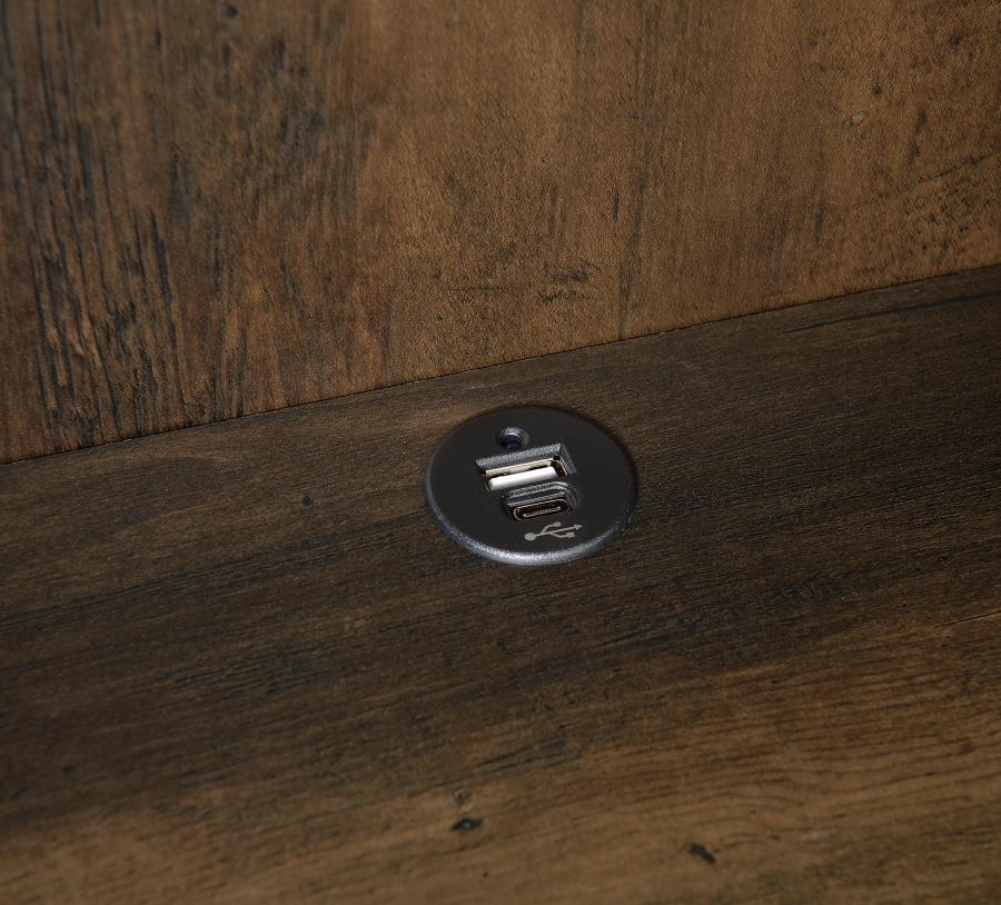 Westpark - 3-Shelf Bookcase USB And Lockable Drawer