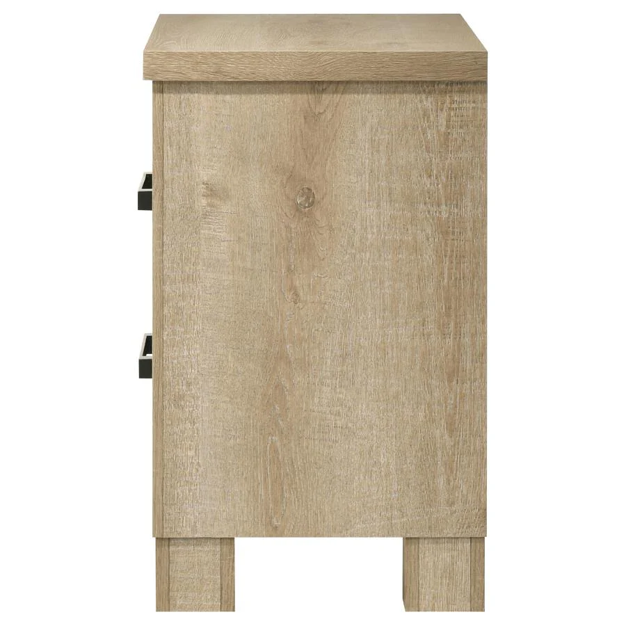 7263-oakglen-2-drawer-nightstand-bedside-table-weathered-oak-5.webp Oakglen - 2-Drawer Nightstand Bedside Table - Weathered Oak