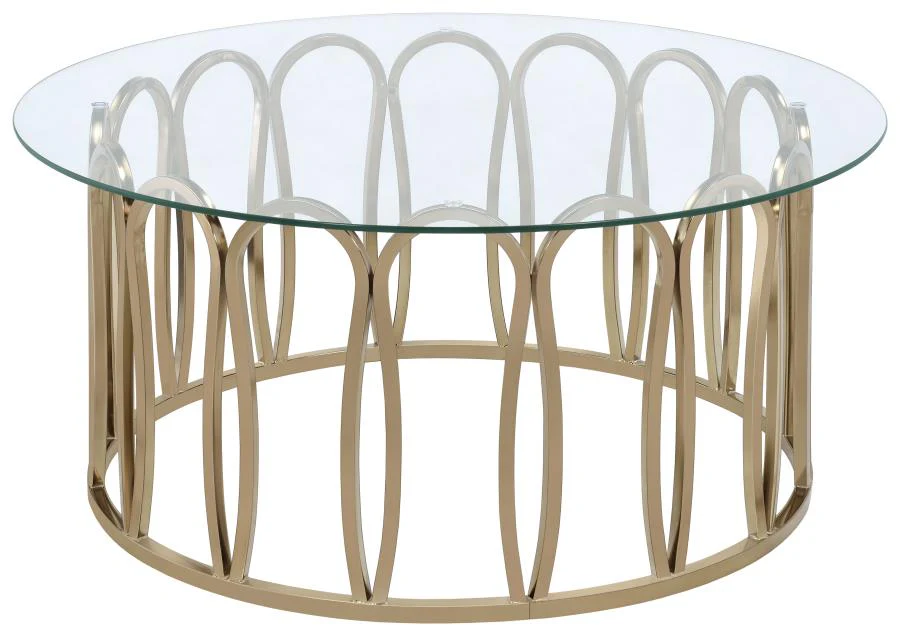 Monett - Round Glass Top Table