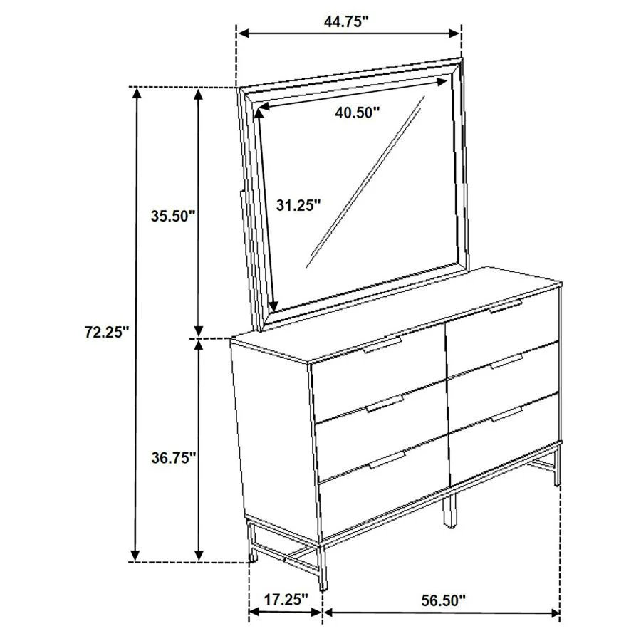 Sonora - 6-Drawer Dresser