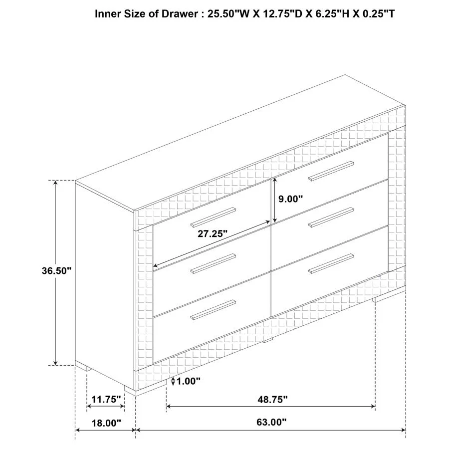 Ives - 6-Drawer Dresser