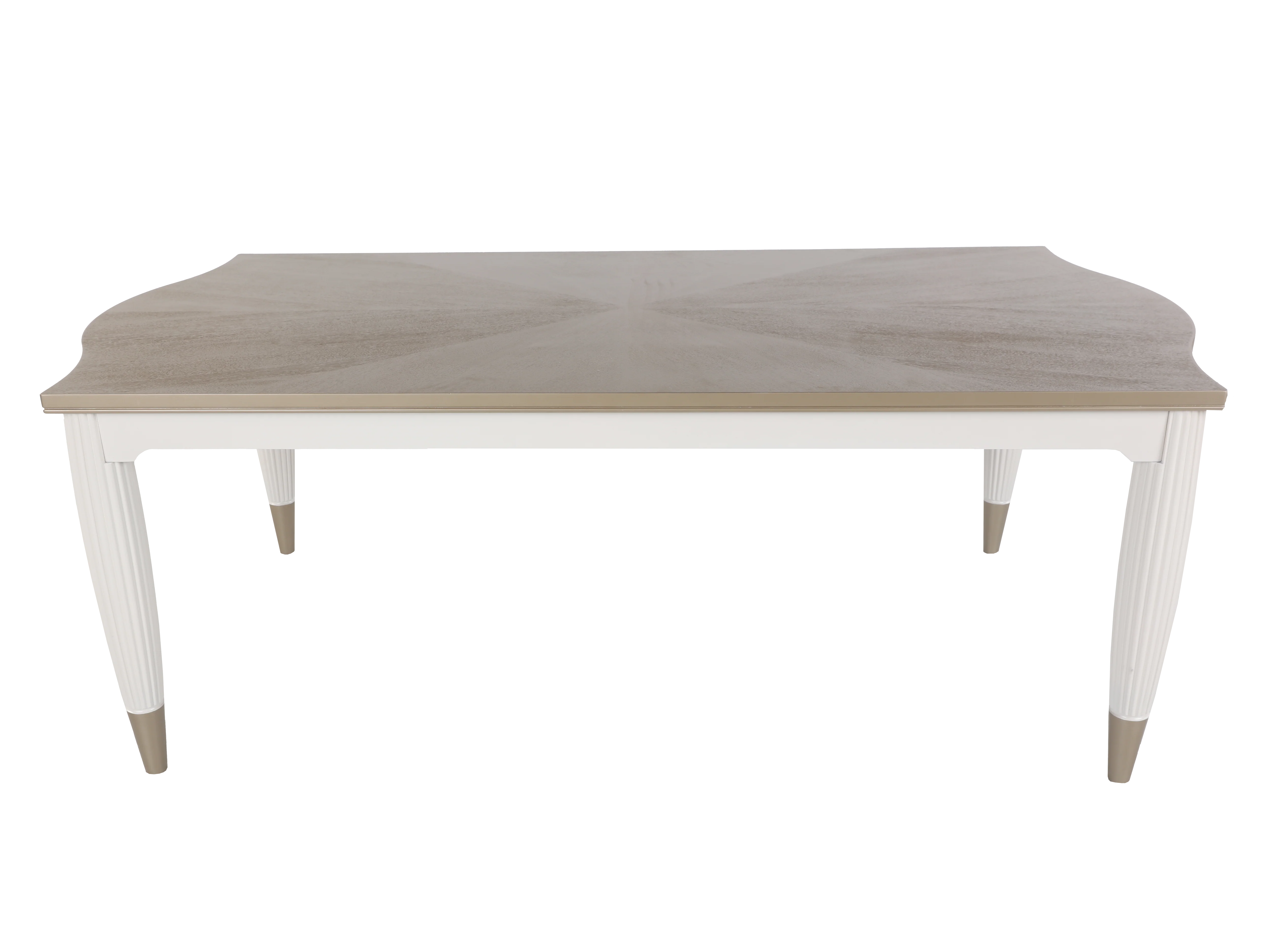 Pearl White & Champagne 7 Piece Dining Room Set