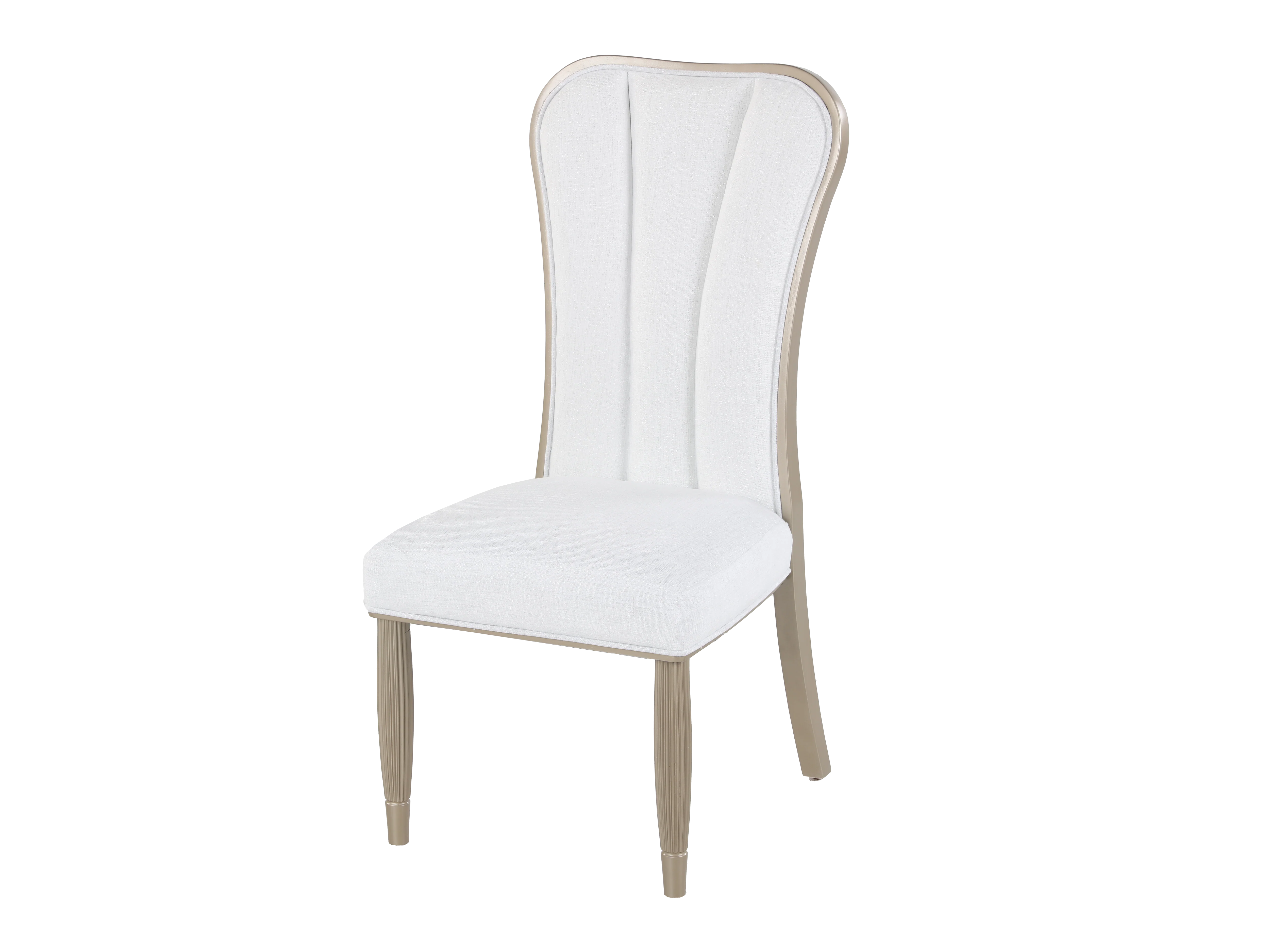 Pearl White & Champagne 7 Piece Dining Room Set