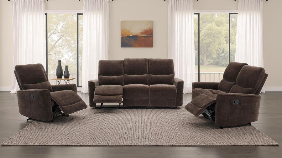 Navarro - Chenille Upholstered Glider Recliner