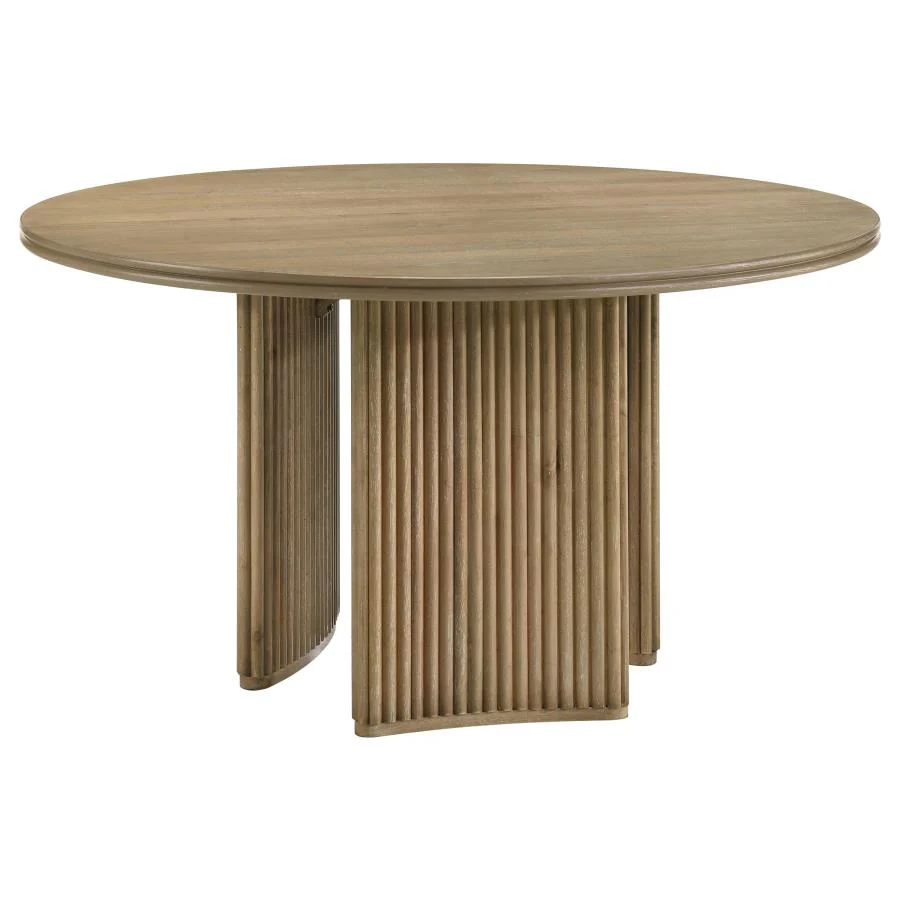 7311-adina-5-piece-round-dining-table-set-barley-distressed-light-brown-3.webp Adina - 5 Piece Round Dining Table Set - Barley / Distressed Light Brown