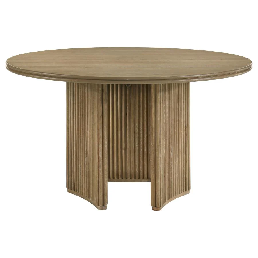 7311-adina-5-piece-round-dining-table-set-barley-distressed-light-brown-4.webp Adina - 5 Piece Round Dining Table Set - Barley / Distressed Light Brown