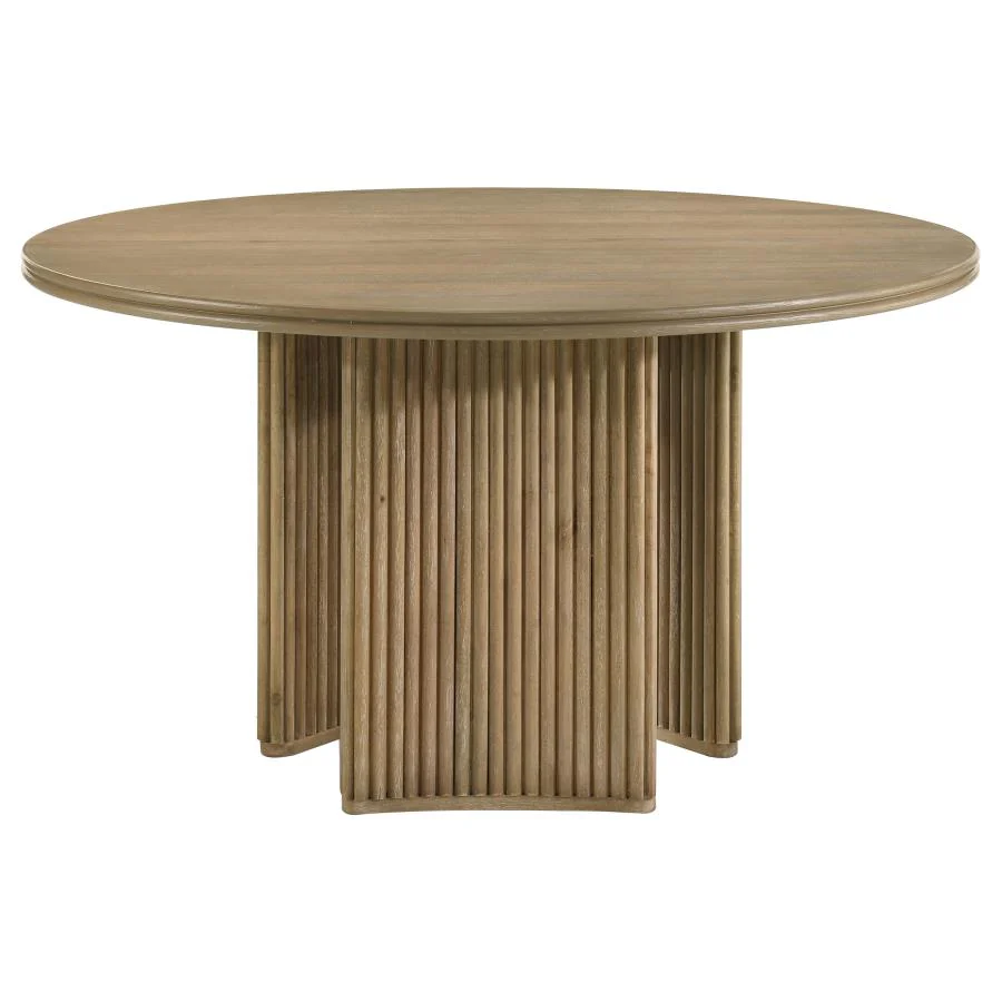 7311-adina-5-piece-round-dining-table-set-barley-distressed-light-brown-5.webp Adina - 5 Piece Round Dining Table Set - Barley / Distressed Light Brown