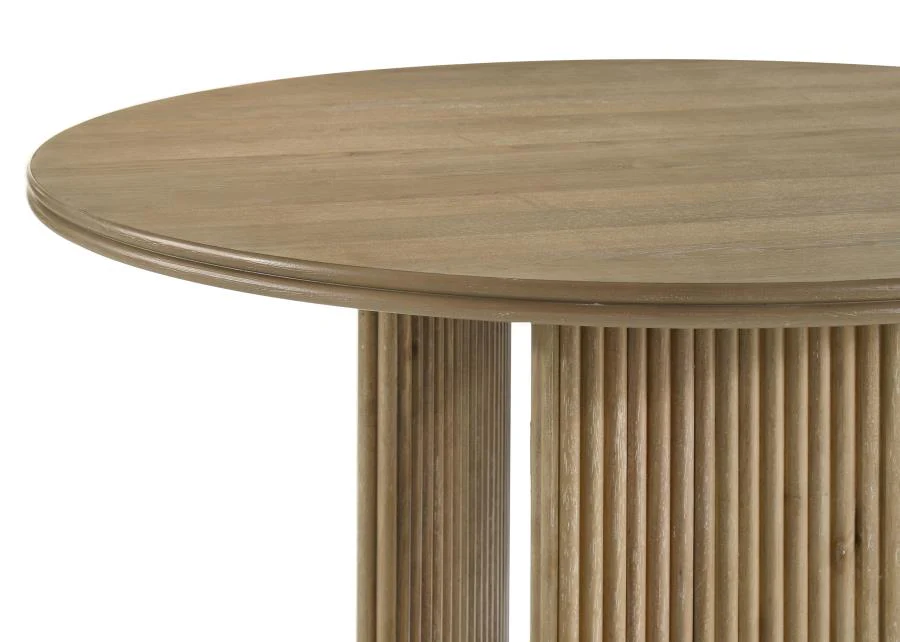 7311-adina-5-piece-round-dining-table-set-barley-distressed-light-brown-7.webp Adina - 5 Piece Round Dining Table Set - Barley / Distressed Light Brown