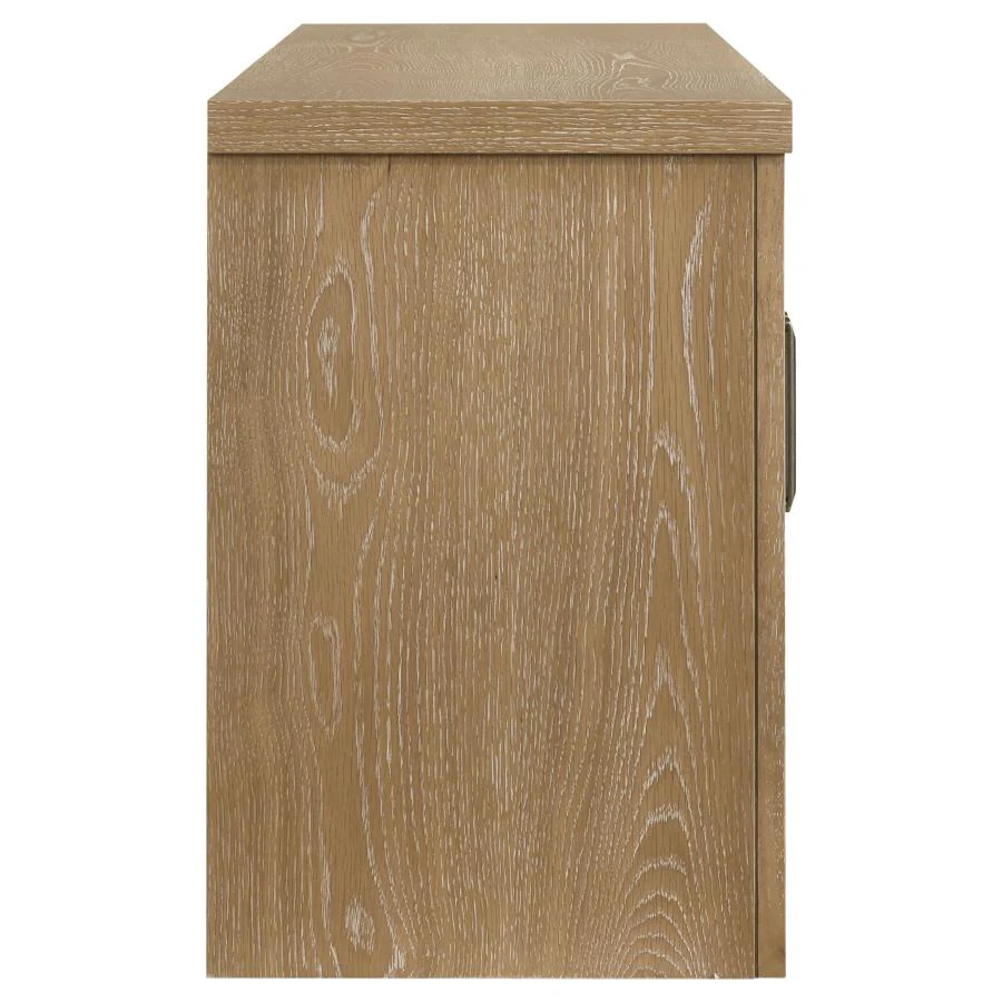 Brenham - 79" 4-Door TV Stand Media Console - Washed Oak