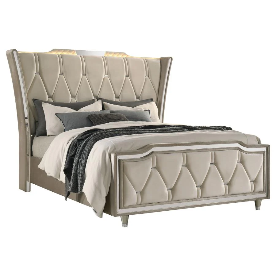 Lorient - LED Upholstered Bed