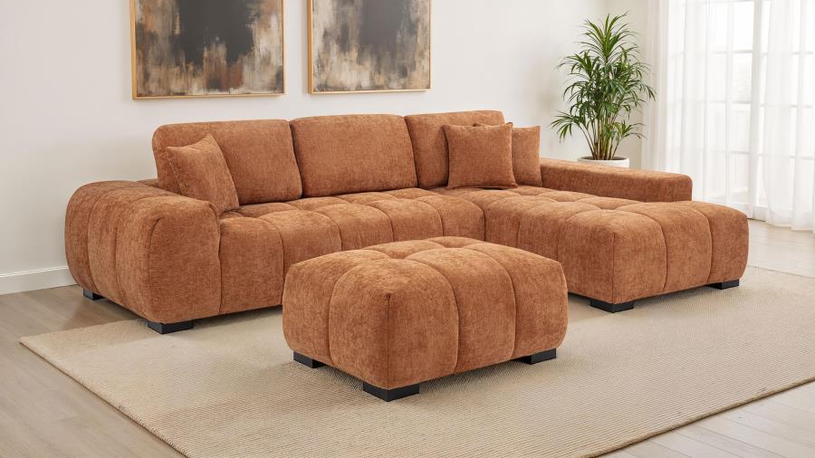 Octavia - Fabric Rectangular Upholstered Ottoman