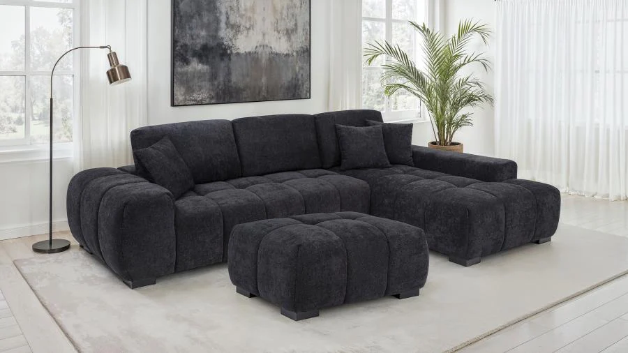 Octavia - Fabric Rectangular Upholstered Ottoman