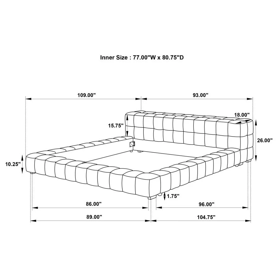 Trinity Upholstered  Platform Bed