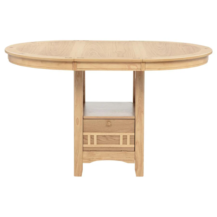 7357-lavon-5-piece-oval-counter-height-dining-set-light-oak-4.webp Lavon 5-piece Oval Counter Height Dining Set Light Oak