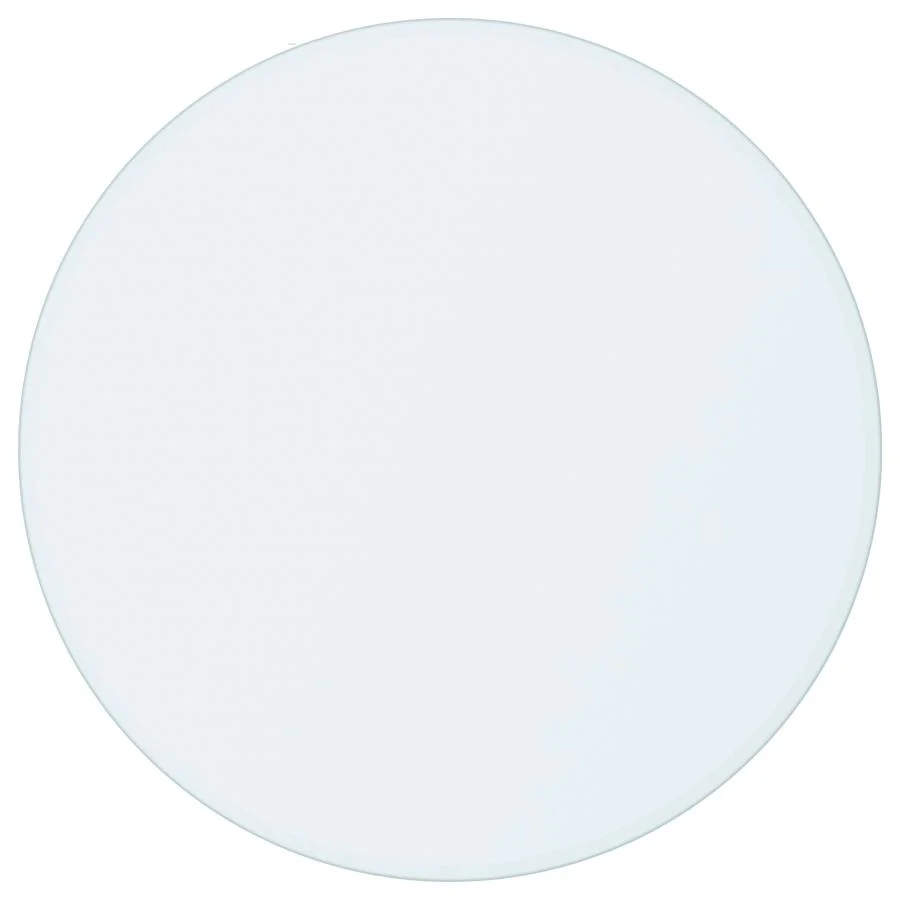 8mm Round Clear Tempered Glass Top