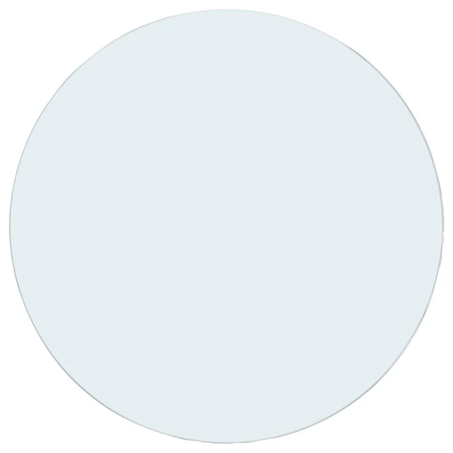 8mm Round Clear Tempered Glass Top