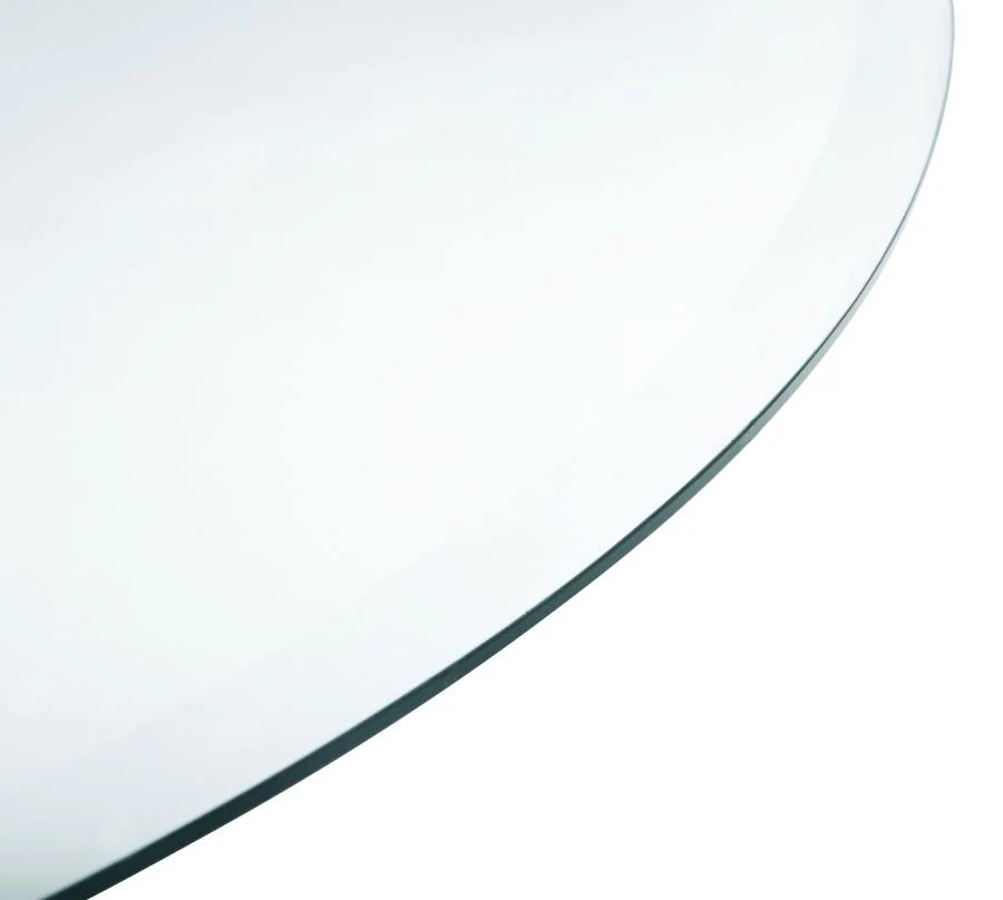 8mm Round Clear Tempered Glass Top