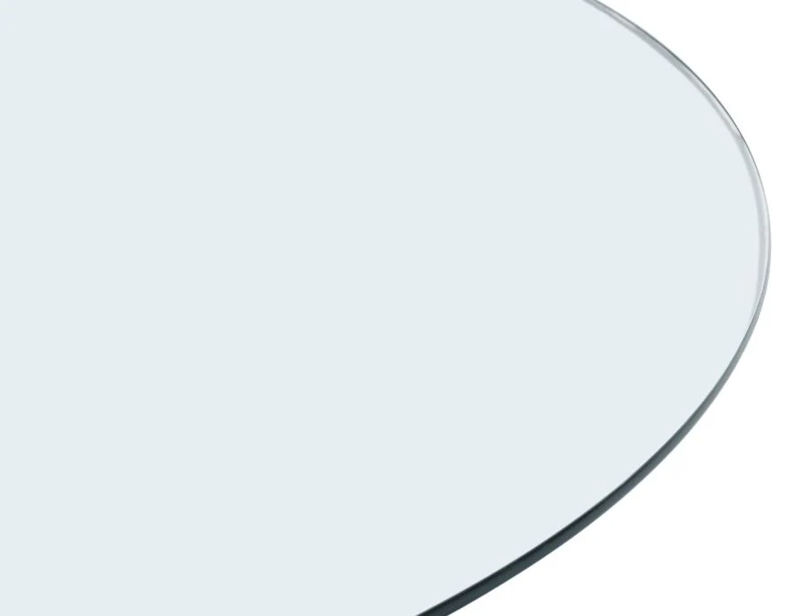 8mm Round Clear Tempered Glass Top