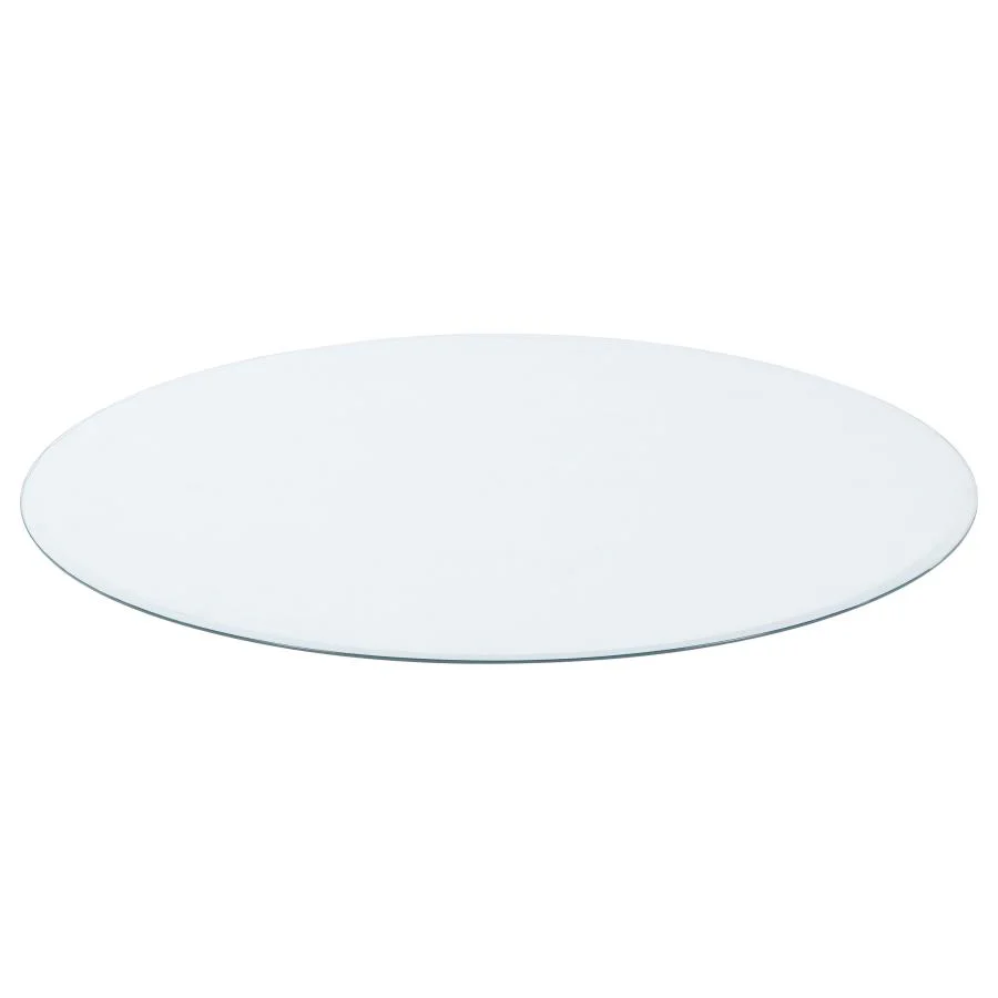 8mm Round Clear Tempered Glass Top