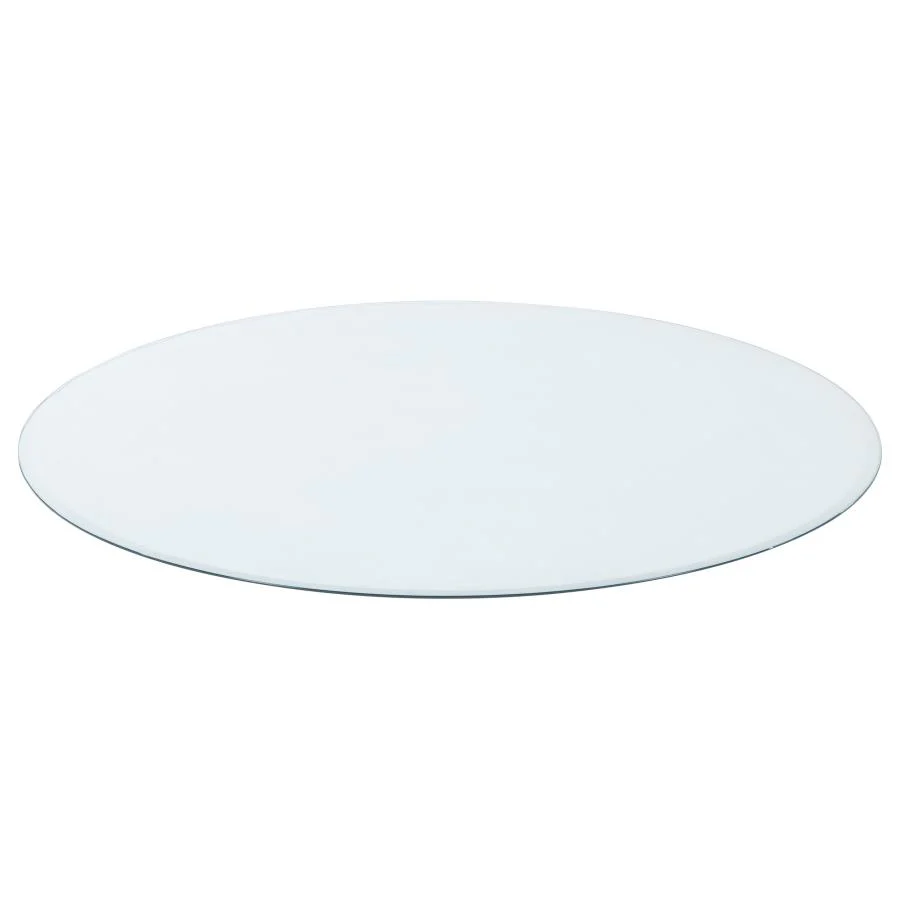 8mm Round Clear Tempered Glass Top