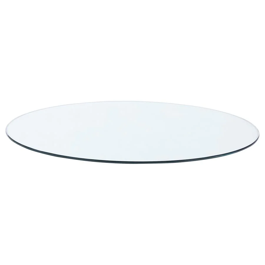 8mm Round Clear Tempered Glass Top