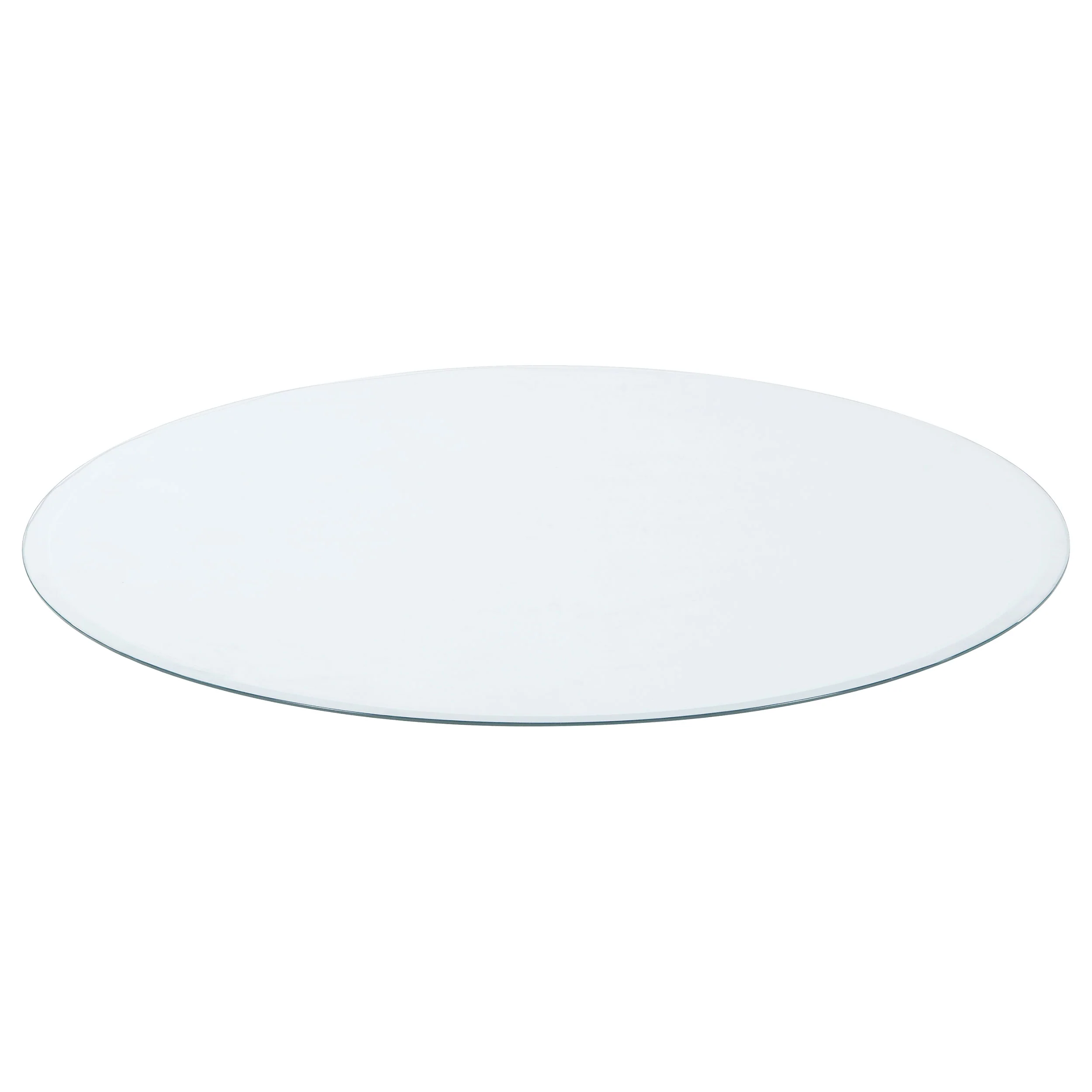 8mm Round Clear Tempered Glass Top