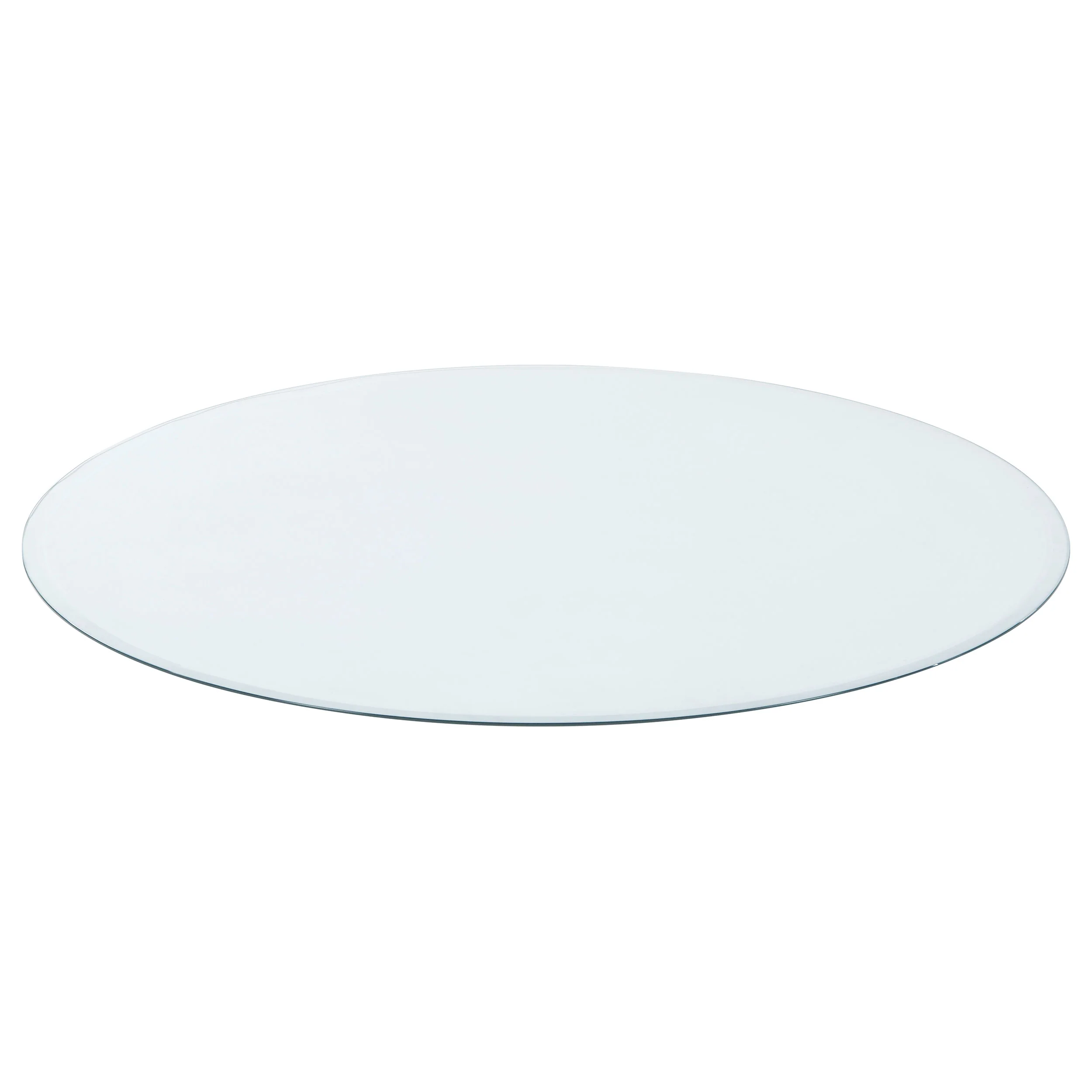 8mm Round Clear Tempered Glass Top