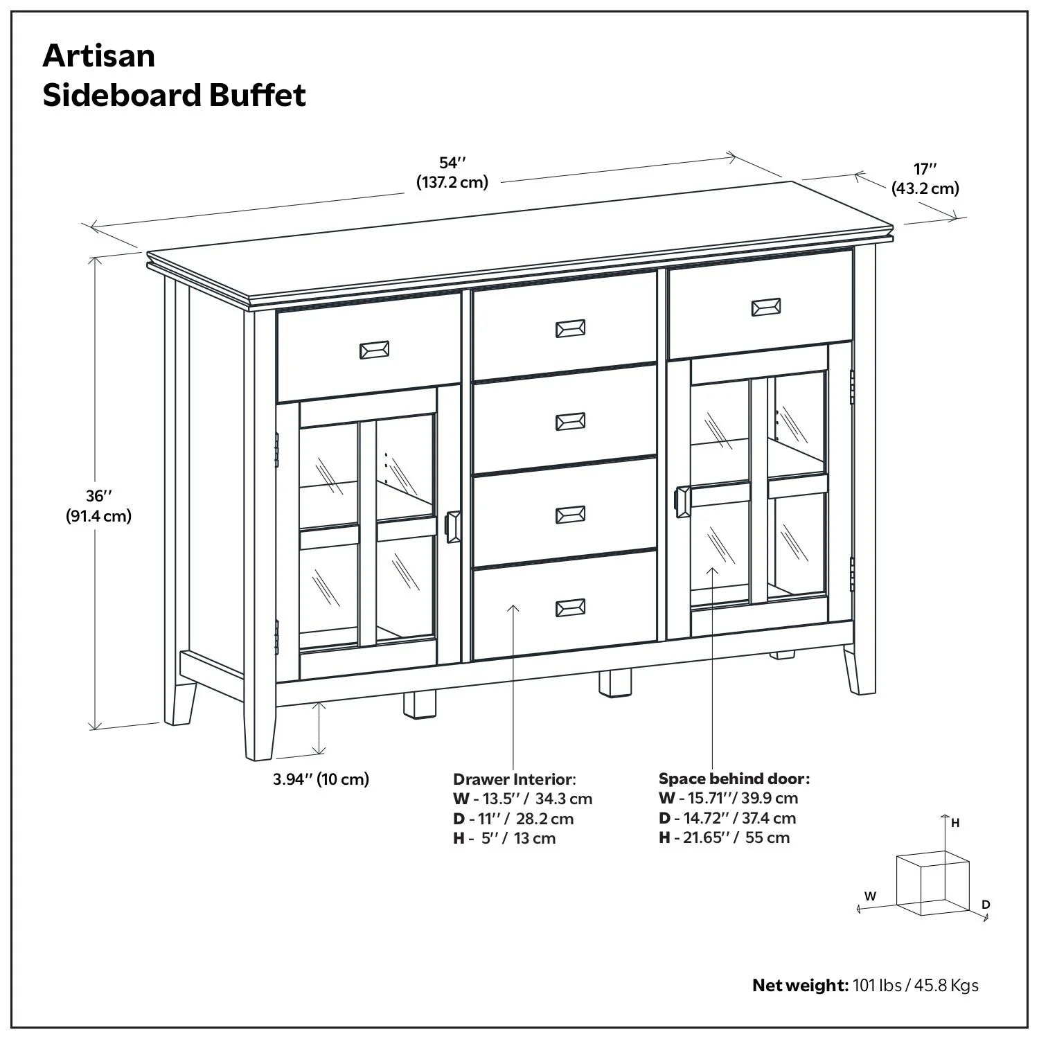 Artisan - Handcrafted Sideboard Buffet