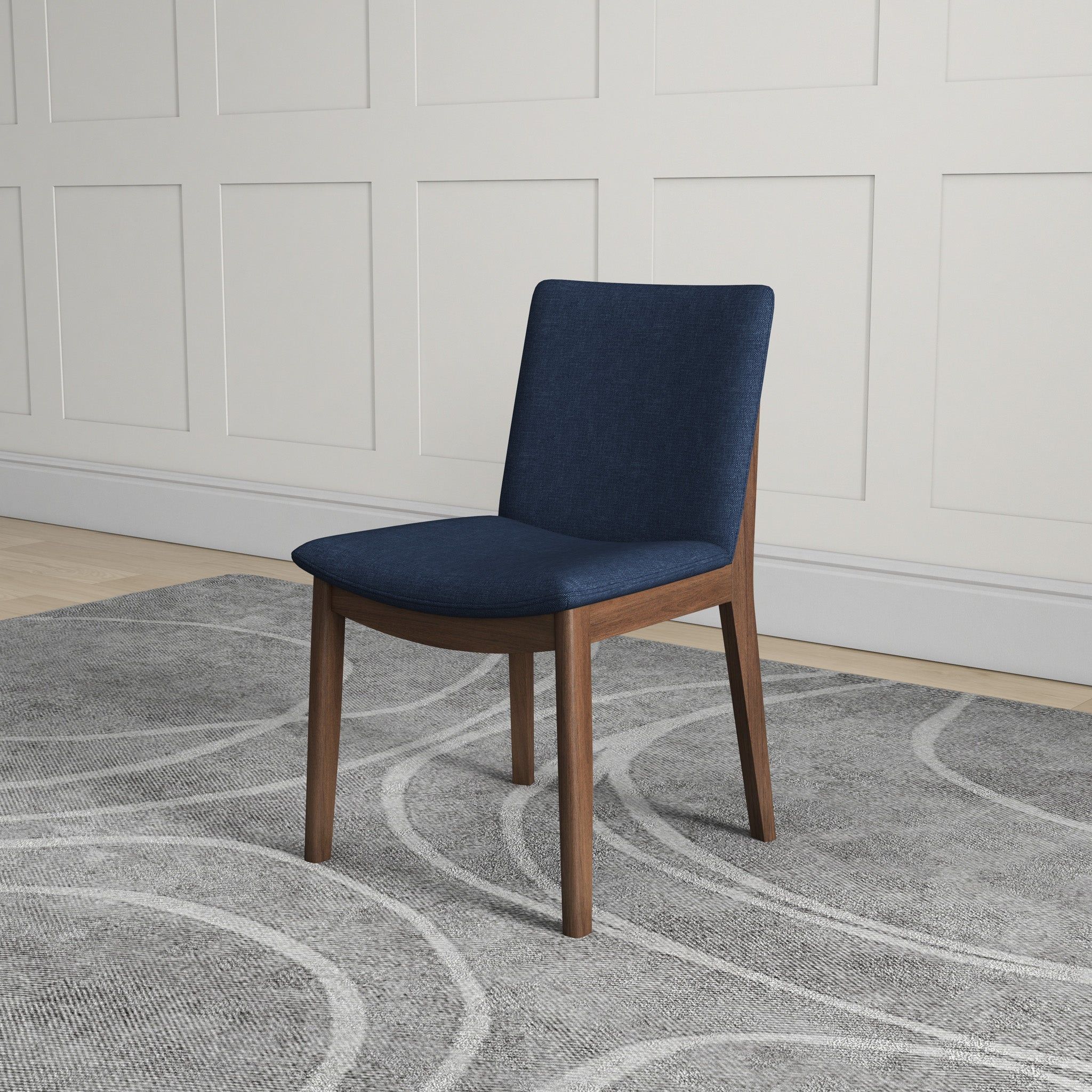 Laura - Mid-Century Modern Solid Wood Dining Chair (Set of 2)