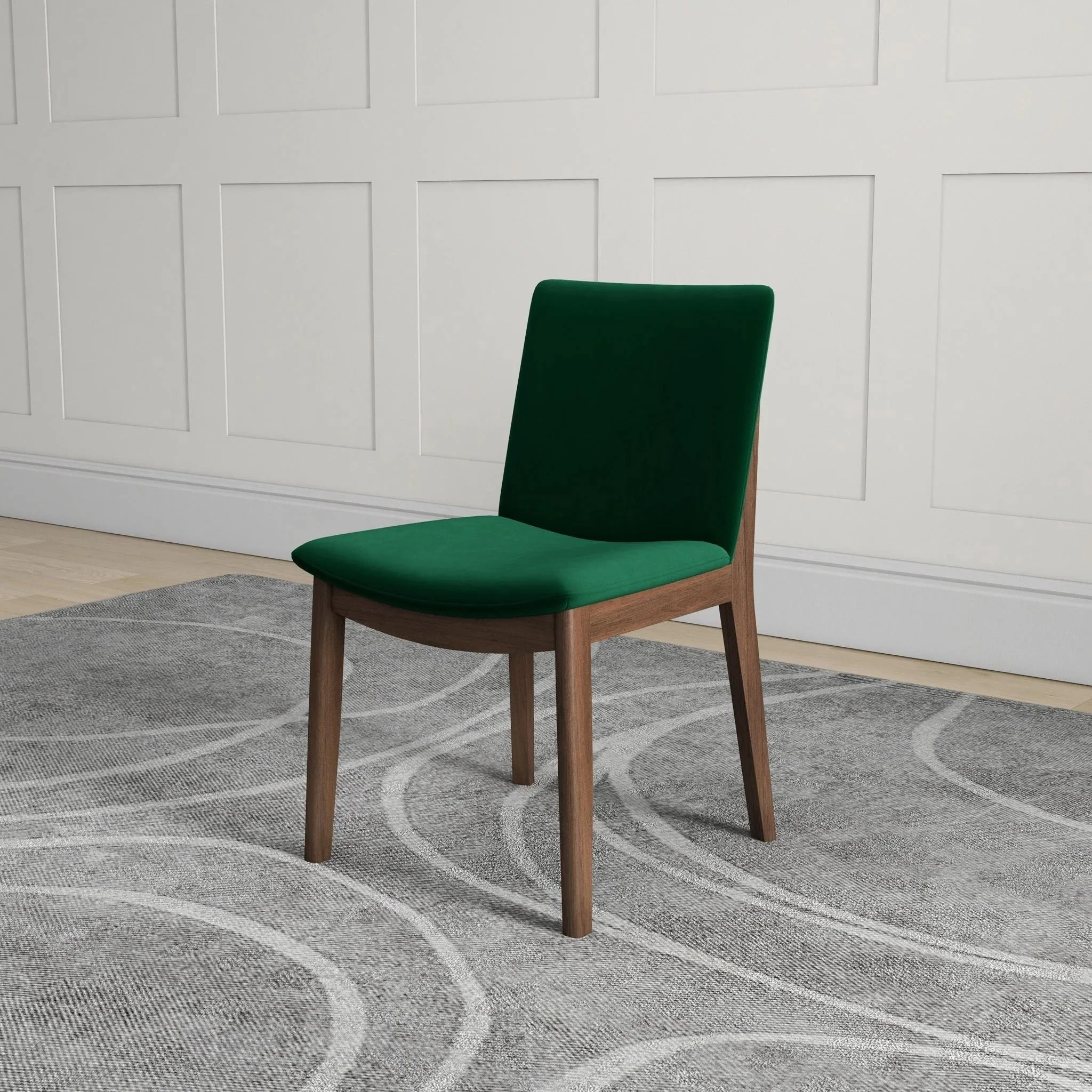 Laura - Mid-Century Modern Solid Wood Dining Chair (Set of 2)