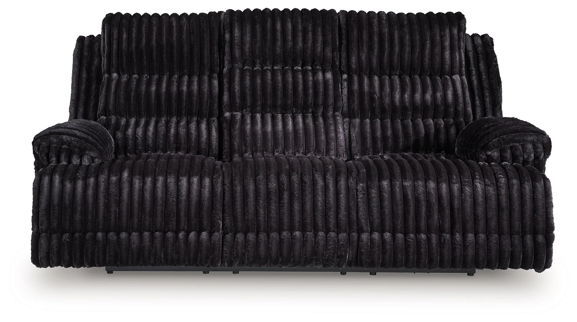 Rhine Falls - Reclining Power Sofa With Drop Down Table - Onyx