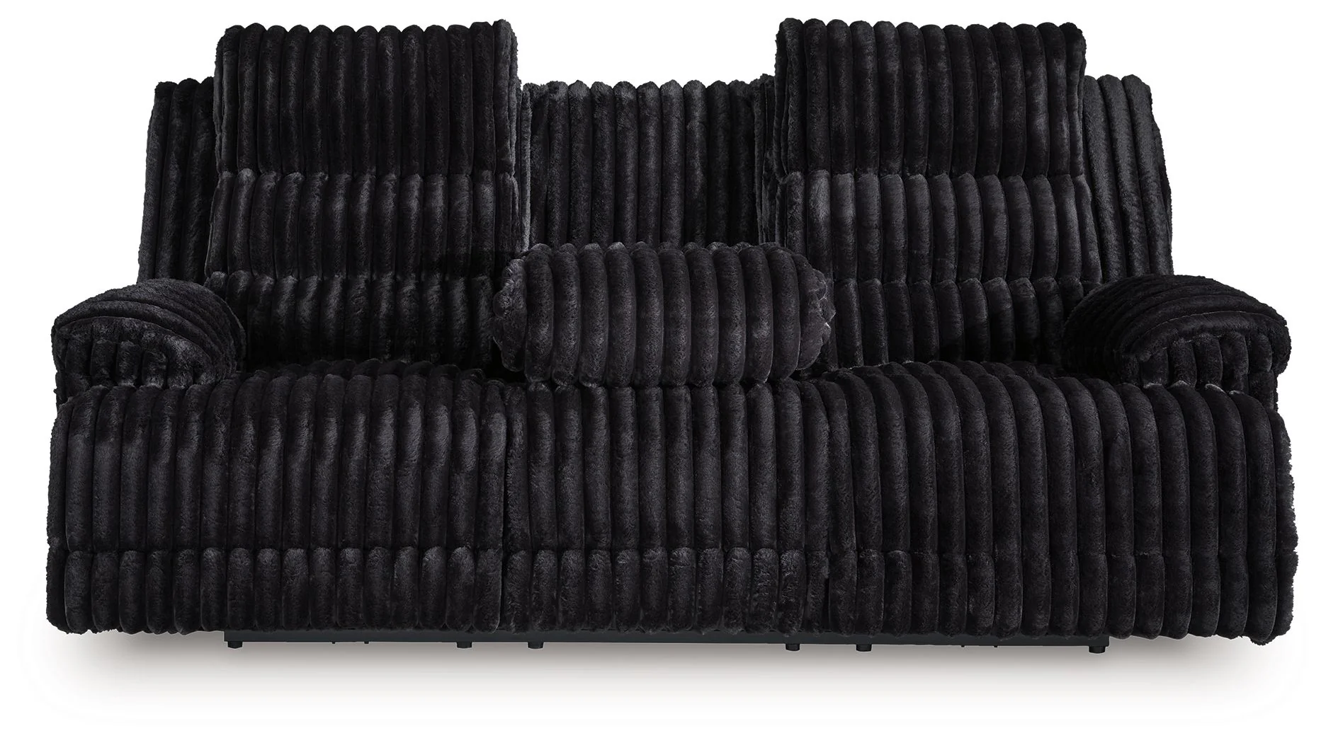 Rhine Falls - Reclining Power Sofa With Drop Down Table - Onyx