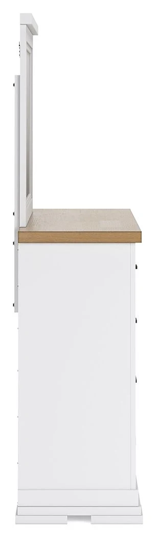 7530-ashbryn-dresser-and-mirror-white-natural-4.webp Ashbryn - Dresser And Mirror - White / Natural