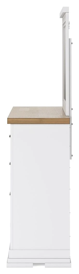 7530-ashbryn-dresser-and-mirror-white-natural-5.webp Ashbryn - Dresser And Mirror - White / Natural