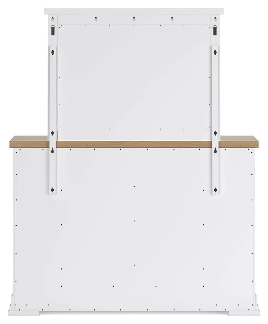 7530-ashbryn-dresser-and-mirror-white-natural-6.webp Ashbryn - Dresser And Mirror - White / Natural
