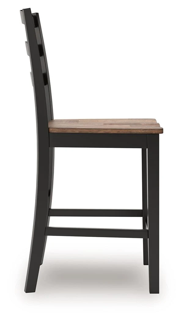 7557-wildenauer-barstool-set-of-2-brown-black-4.webp Wildenauer - Barstool (Set of 2) - Brown / Black