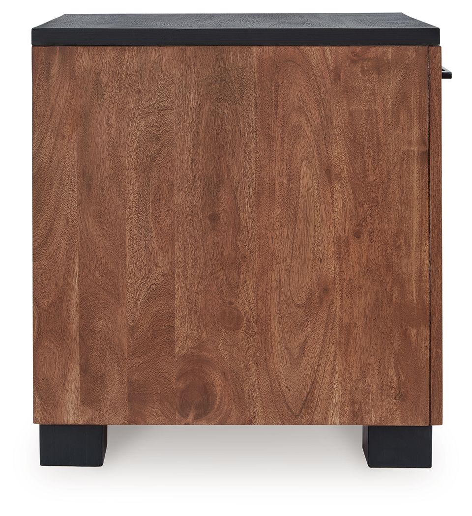 7619-kallari-chair-side-end-table-warm-brown-black-6.jpg Kallari - Chair Side End Table - Warm Brown / Black