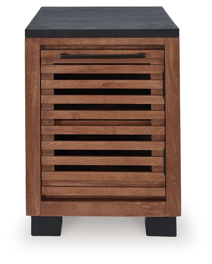 7619-kallari-chair-side-end-table-warm-brown-black-7.webp Kallari - Chair Side End Table - Warm Brown / Black