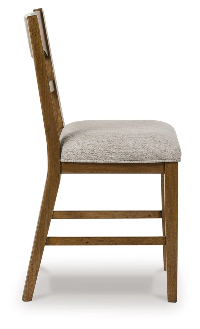 7621-cabalynn-upholstered-barstool-set-of-2-oatmeal-light-brown-2.webp Cabalynn - Upholstered Barstool (Set of 2) - Oatmeal / Light Brown