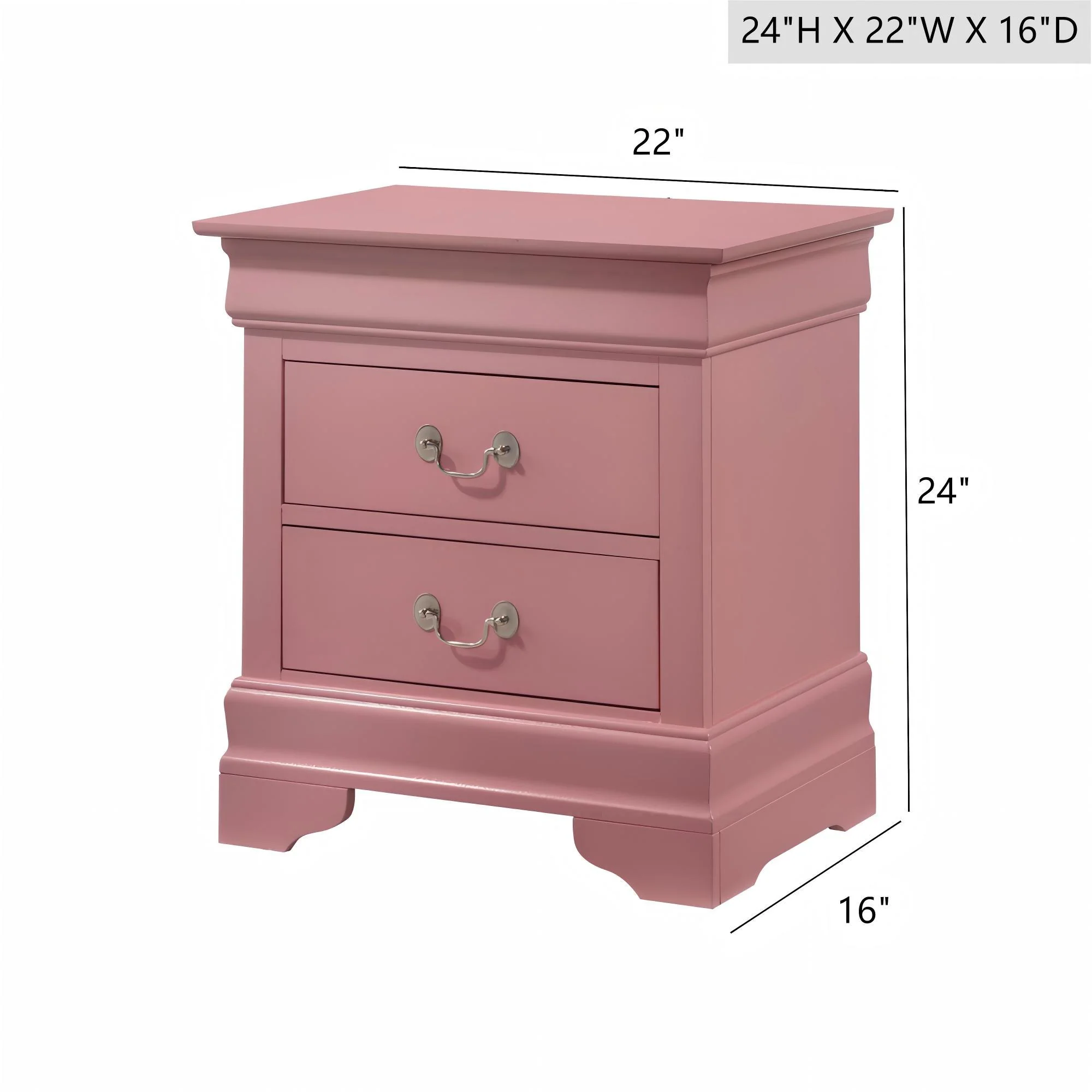 Louis Phillipe - Nightstand - Wood