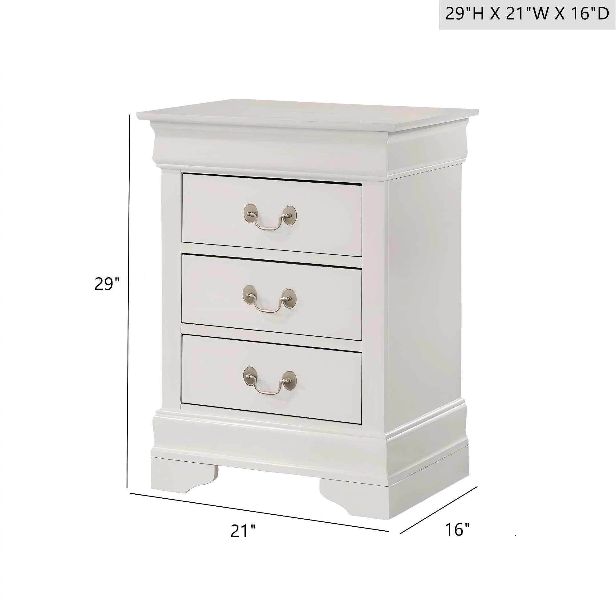 Louis Phillipe - Nightstand - Wood