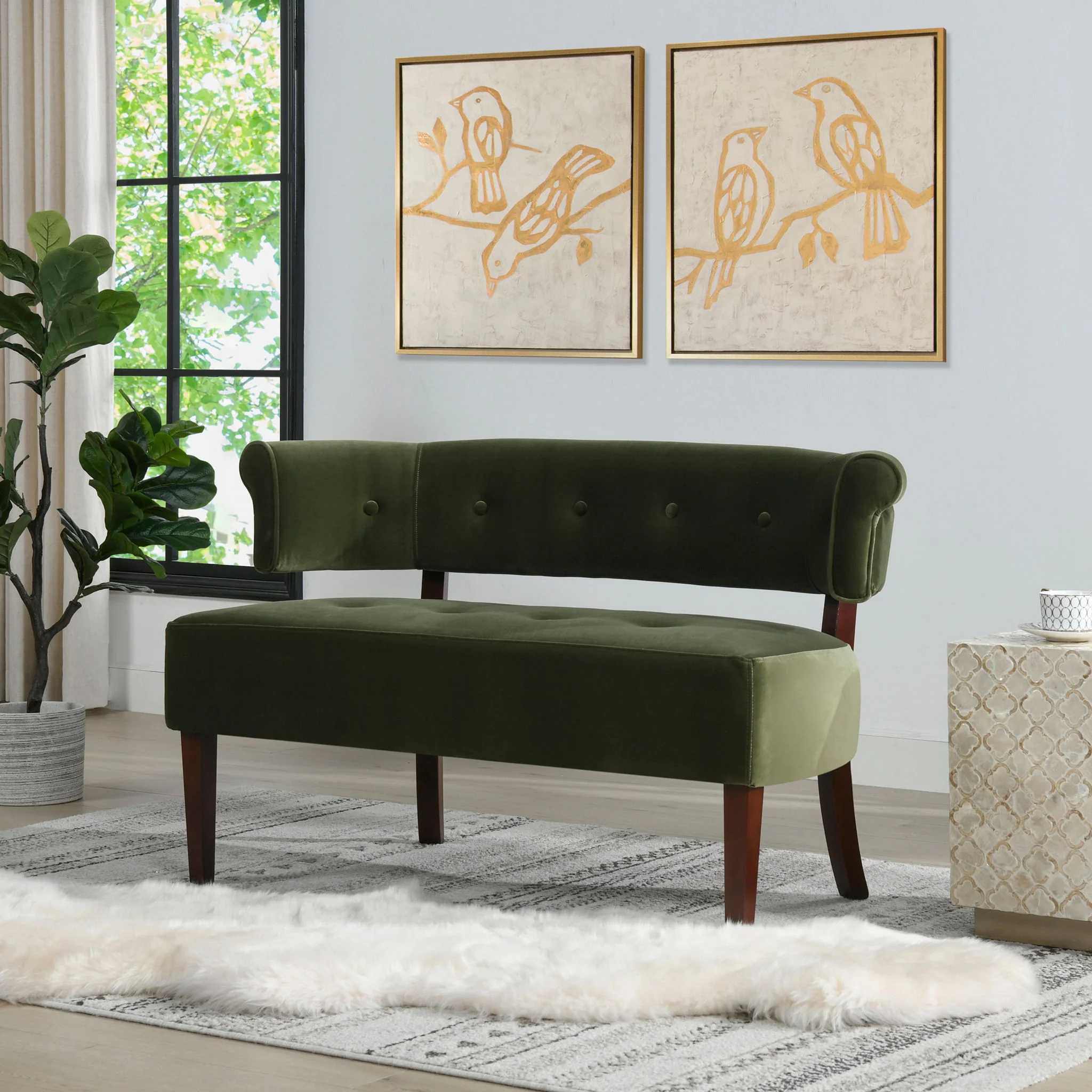 7713-jared-versatile-roll-arm-tufted-bench-settee-2.webp Jared - Versatile Roll Arm Tufted Bench Settee