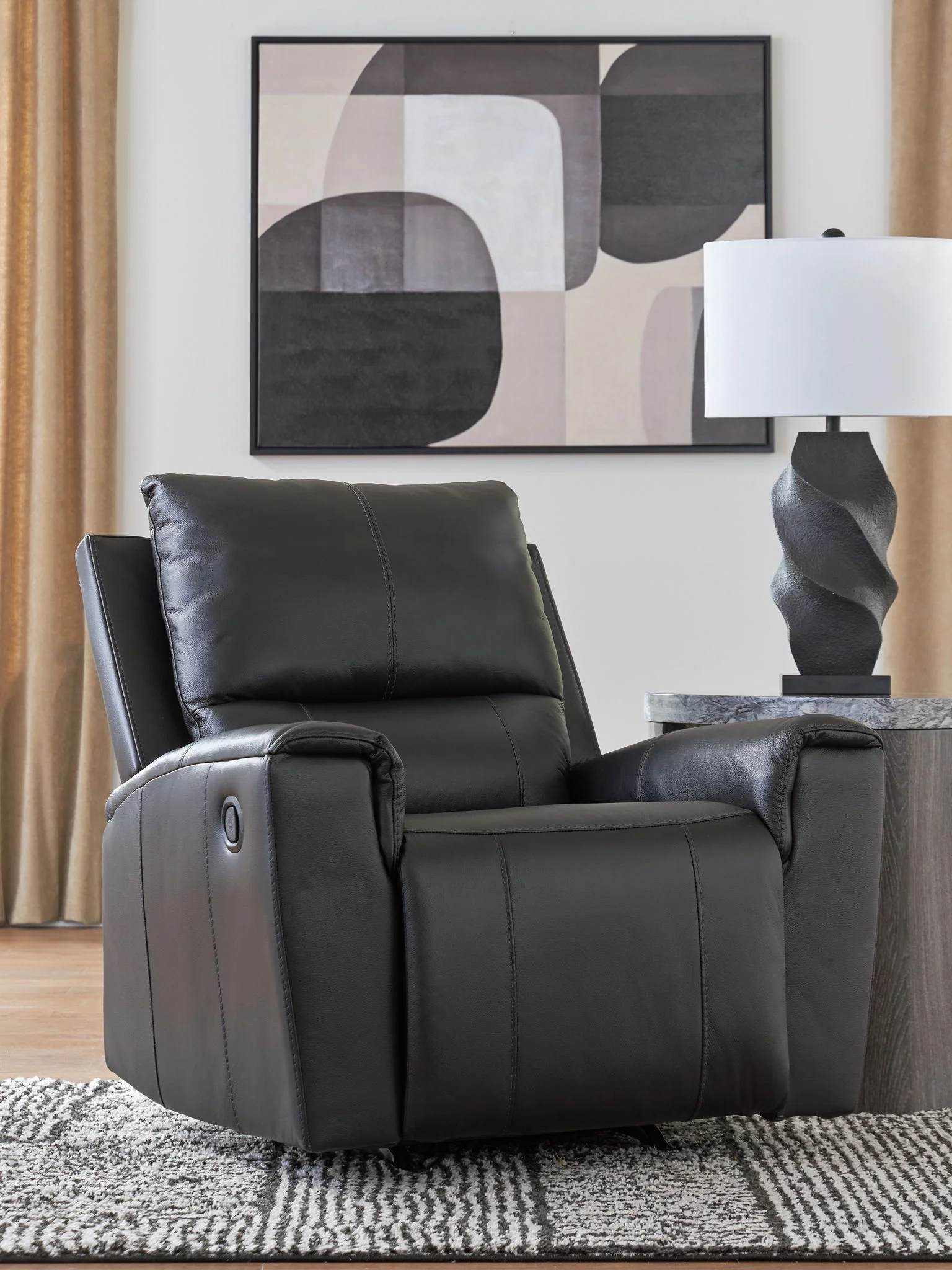7721-glossmore-rocker-recliner-black-6.webp Glossmore - Rocker Recliner - Black
